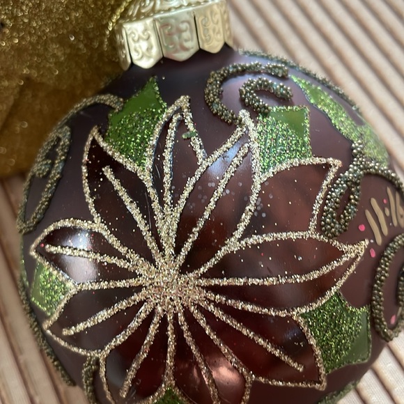 Custom Christmas ornament,LIVE LAUGH,LOVE.Special date 11-16-2013 & glitter box. - Picture 2 of 6